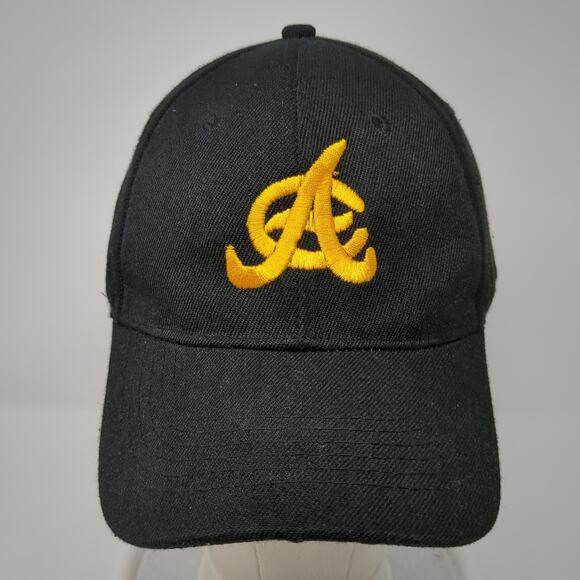 AE Logo Prime Travelers Club Strapback Baseball Cap Black One Size 6 Panel Foxin - Picture 2 of 10